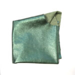 PRAVÁ KŮŽE / HOVĚZÍ USEŇ - METALLIC ZELENÁ - Obrázek 3