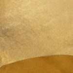 PRAVÁ KŮŽE / HOVĚZÍ USEŇ - METALLIC ZLATÁ - Obrázek 2