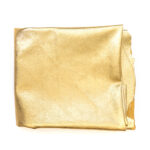 PRAVÁ KŮŽE / HOVĚZÍ USEŇ - METALLIC ZLATÁ - Obrázek 3