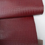 HOVĚZÍ KŮŽE / TŘÍSLOČINĚNÁ HLAZENICE - VÍNOVÁ / KROKODILNÍ IMITACE - Obrázek 2