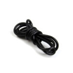 KULATÁ KŮŽE - KULATÝ KOŽENÝ ŘEMÍNEK  - ∅3 mm - ČERNÝ - 10 m