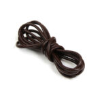 KULATÁ KŮŽE - KULATÝ KOŽENÝ ŘEMÍNEK  - ∅6 mm - TMAVĚ HNĚDÁ - 5, 10 m