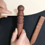 LEŠTÍ KOŽENÉ OKRAJE - SADA 2 ks - Obrázek 4