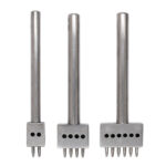 DĚROVACÍ DLÁTKA NA KŮŽE - 5 mm - SADA 3 ks