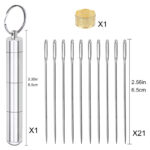 JEHLY PRO RUČNÍ ŠITÍ / SADA 20 ks - Obrázek 2