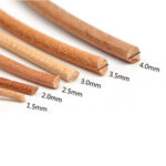 KULATÁ KŮŽE - KULATÝ KOŽENÝ ŘEMÍNEK  - ∅1,5 mm - PŘÍRODNÍ - 45 m - Obrázek 3