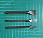 DĚROVACÍ DLÁTKA NA KŮŽE / 3 mm - SADA 3 ks