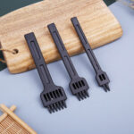 DĚROVACÍ DLÁTKA NA KŮŽE - 4 mm / SADA 3 ks