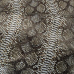 HADÍ IMITACE / HOVĚZÍ KŮŽE - SVĚTLE HNĚDÝ/STŘÍBRNÁ - Obrázek 2