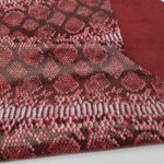 HADÍ IMITACE / HOVĚZÍ KŮŽE - ČERVENÁ - Obrázek 2