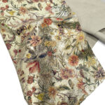 VZOROVANÉ  USNĚ - HOVĚZÍ KŮŽE - KVĚTINY NA ZLATĚ - 0.6-0.8 mm - Obrázek 2