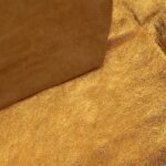 PRAVÁ KŮŽE / HOVĚZÍ USEŇ - METALLIC ORANŽOVÁ - Obrázek 2