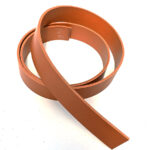 HOVĚZÍ KŮŽE NA OPASEK - SVĚTLE HNĚDÁ - 125 cm x 20, 30, 35, 40 mm