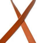 HOVĚZÍ KŮŽE NA OPASEK - SVĚTLE HNĚDÁ - 125 cm x 20, 30, 35, 40 mm - Obrázek 2