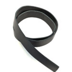 HOVĚZÍ KŮŽE NA OPASEK - ČERNÁ - 125 cm x 20, 30, 35, 40 mm