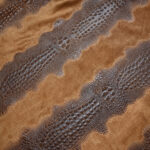 TŘÍSLOČINĚNÁ HLAZENICE  - IMITACE KROKODÝLÍ KŮŽE - HNĚDÁ (60-65 x 50-55 cm)