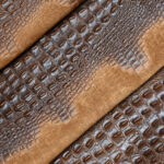 TŘÍSLOČINĚNÁ HLAZENICE  - IMITACE KROKODÝLÍ KŮŽE - HNĚDÁ (60-65 x 50-55 cm) - Obrázek 2