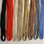 SEMIŠOVÁ ŠŇŮRA PLOCHÁ / KOŽENÝ PROVÁZEK - 4.5mm x 115-120 cm - tloušťka 1.3mm - 10ks