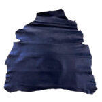 PRAVÁ KŮŽE JEHNĚTINA - TMAVĚ MODRÁ - METALICKÁ - Obrázek 2