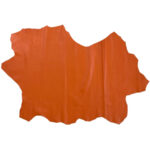PRAVÁ KŮŽE JEHNĚTINA - ORANŽOVÁ - Obrázek 2