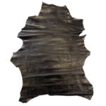 PRAVÁ KŮŽE JEHNĚTINA - ČERNÁ LESKLÁ - Obrázek 2