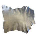 PRAVÁ KŮŽE JEHNĚTINA - TMAVĚ STŘÍBRO - METALICKÁ - Obrázek 2