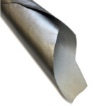 PRAVÁ KŮŽE JEHNĚTINA - TMAVĚ STŘÍBRO - METALICKÁ