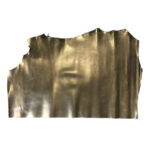 PRAVÁ KŮŽE JEHNĚTINA - STŘÍBRNÁ ZLATÁ - METALICKÁ - Obrázek 2