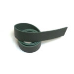 HOVĚZÍ KŮŽE NA OPASEK - TMAVĚ ŠEDÁ – 120 cm - 3.6-3.8 mm