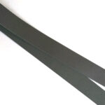 HOVĚZÍ KŮŽE NA OPASEK - TMAVĚ ŠEDÁ – 120 cm - 3.6-3.8 mm - Obrázek 2