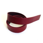 HOVĚZÍ KŮŽE NA OPASEK – BORDÓ – 125cm – 3,6-3,8 mm - Obrázek 2