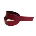 HOVĚZÍ KŮŽE NA OPASEK – BORDÓ – 125cm – 3,6-3,8 mm