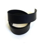 HOVĚZÍ KŮŽE NA OPASEK – ČERNÁ – 125cm – 3,4-3,6 mm - Obrázek 2