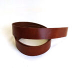 HOVĚZÍ KŮŽE NA OPASEK – COGNAC – 125cm – 3,5-3,6 mm - Obrázek 2