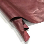 HOVĚZÍ KŮŽE - TŘÍSLOČINĚNÁ HLAZENICE - SVĚTLE VÍNOVÁ - 2.0-2.2 mm