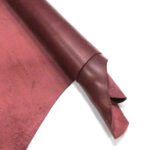 HOVĚZÍ KŮŽE - TŘÍSLOČINĚNÁ HLAZENICE - SVĚTLE VÍNOVÁ - 2.0-2.2 mm - Obrázek 2