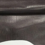 HOVĚZÍ KŮŽE / TŘÍSLOČINĚNÁ HLAZENICE - ČOKOLÁDOVÁ / KROKODILNÍ IMITACE - 0,8 – 1,0 mm - Obrázek 2