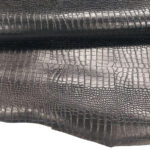 HOVĚZÍ KŮŽE / TŘÍSLOČINĚNÁ HLAZENICE - ČERNÁ / KROKODILNÍ IMITACE - 1,2 – 1,4 mm - Obrázek 2