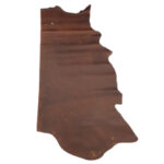 HOVĚZÍ KŮŽE - TŘÍSLOČINĚNÁ HLAZENICE - HNĚDÁ - CRAZY HORSE - 1.2-1.3 mm - Obrázek 2