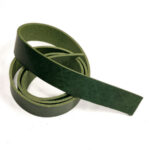 HOVĚZÍ KŮŽE NA OPASEK - ZELENÁ - 130cm