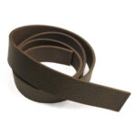 HOVĚZÍ KŮŽE NA OPASEK - TMAVĚ KHAKI - 130cm