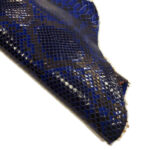 HADÍ IMITACE / HOVĚZÍ KŮŽE - MODRÁ - Obrázek 2