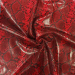 HADÍ IMITACE - HOVĚZÍ KŮŽE - ČERVENÁ