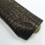 LEOPARD IMITACE - HOVĚZÍ KŮŽE - KHAKI/ZLATÁ - Obrázek 2