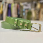 DÁMSKÝ KOŽENÝ OPASEK - ZELENÝ