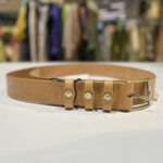 DÁMSKÝ KOŽENÝ OPASEK - HNĚDÝ