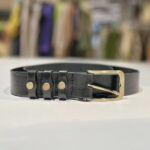 DÁMSKÝ KOŽENÝ OPASEK - ČERNÝ