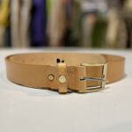 DÁMSKÝ KOŽENÝ OPASEK - HNĚDÝ