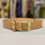 DÁMSKÝ KOŽENÝ OPASEK - HNĚDÝ - Obrázek 3