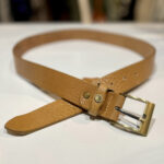 DÁMSKÝ KOŽENÝ OPASEK - HNĚDÝ - Obrázek 2